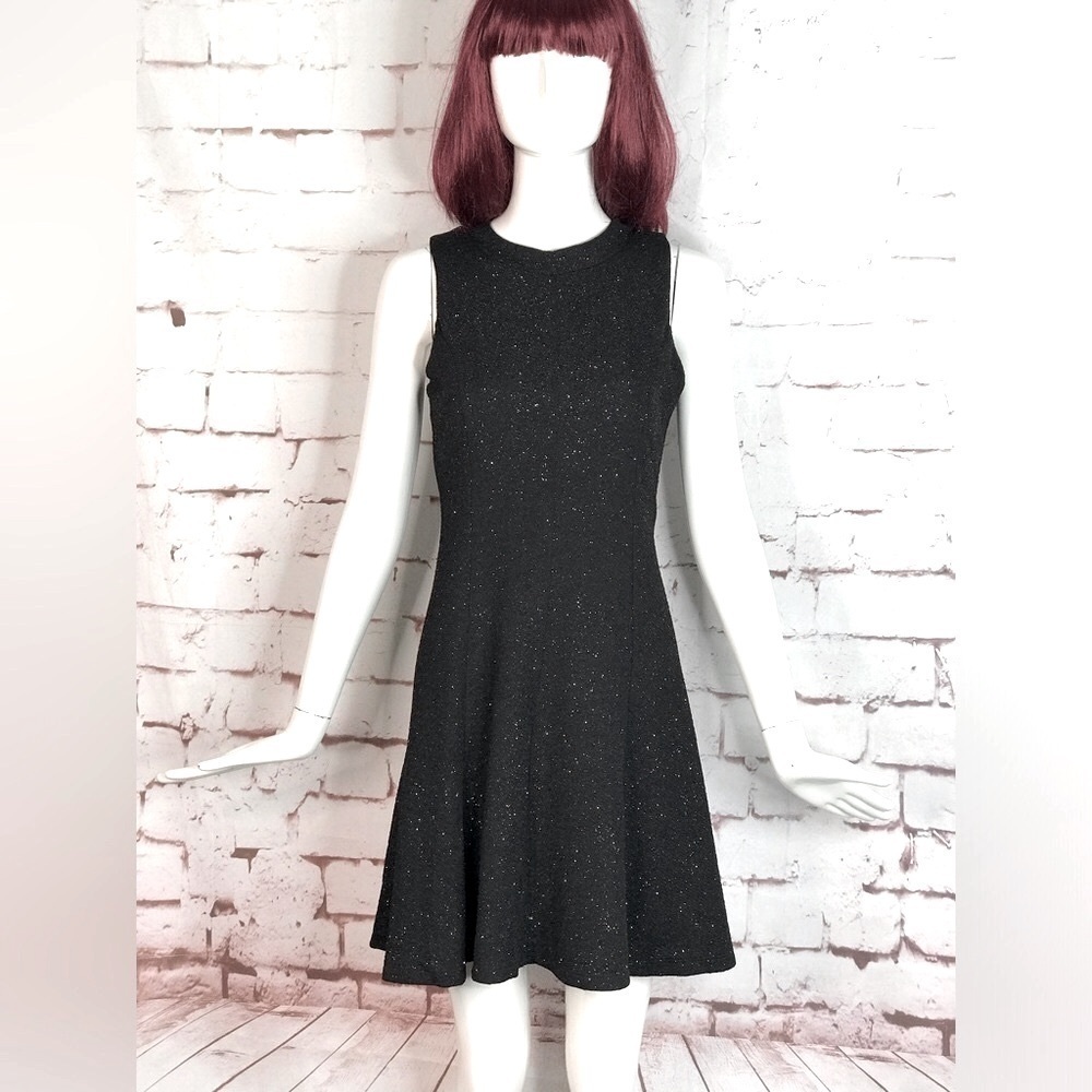 ZUNIE Multicolored Sparkly Black A-Line Keyhole Neck Party Dress GIRLS 16 - Picture 16 of 16